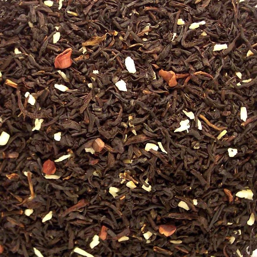 Kokos Zwarte Thee, Maat: 100 gram