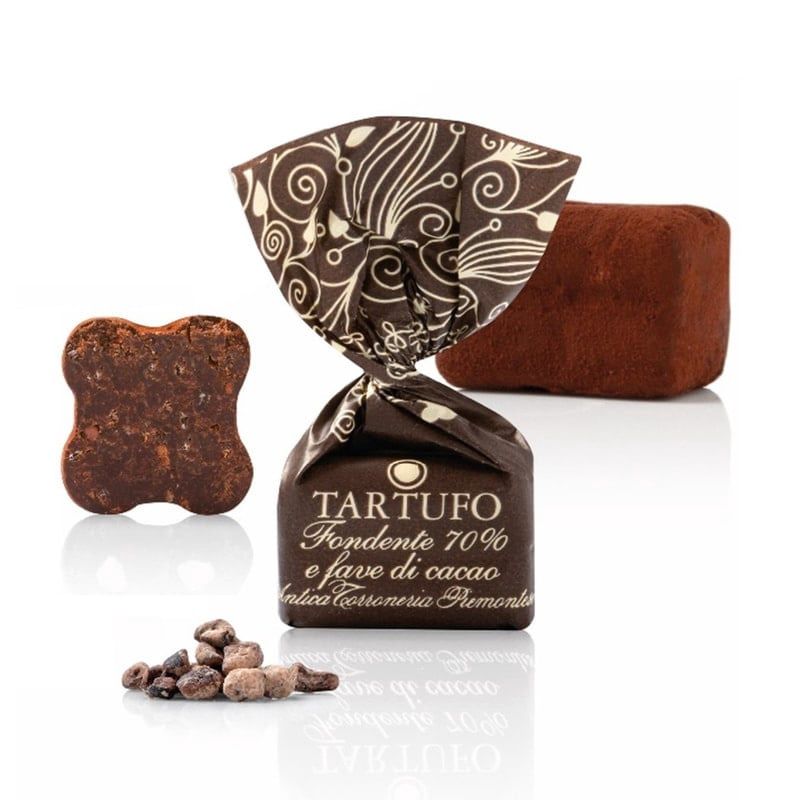 Tartufi Dolci: 70% Fondente e fave di cacao, Maat: Standaard