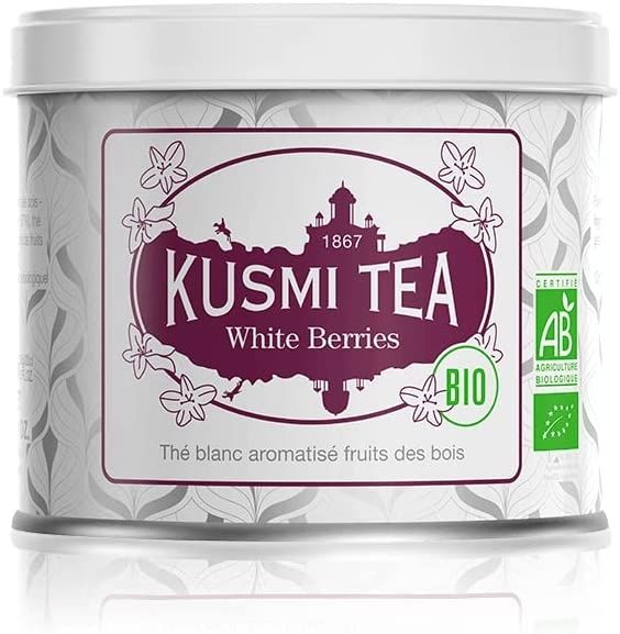 Kusmi: White Berries, Maat: Blikje 90 gram
