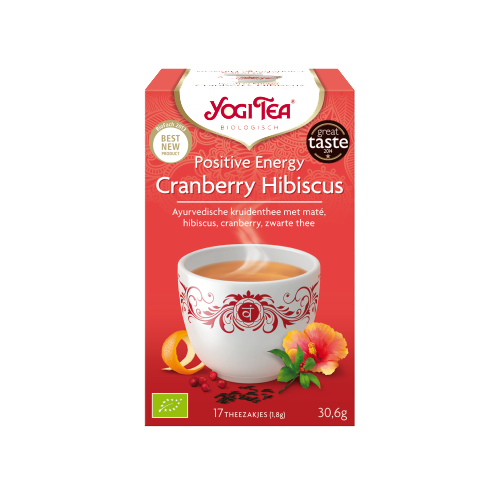 Yogi Positive Energy Cranberry Hibiscus, Maat: Standaard