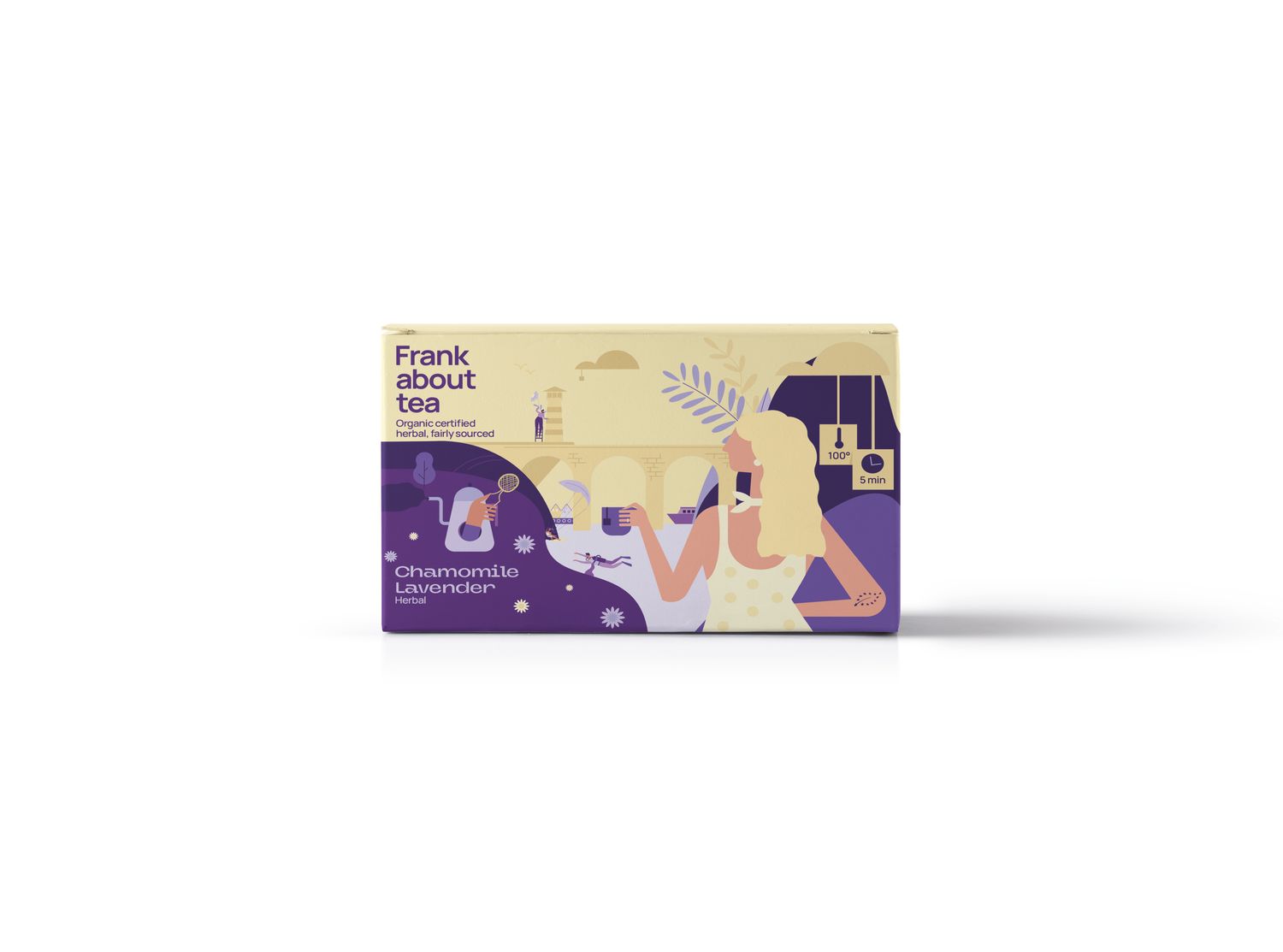 Frank about tea Chamomile Lavender, Inhoud: Zakjes - 20 stuks