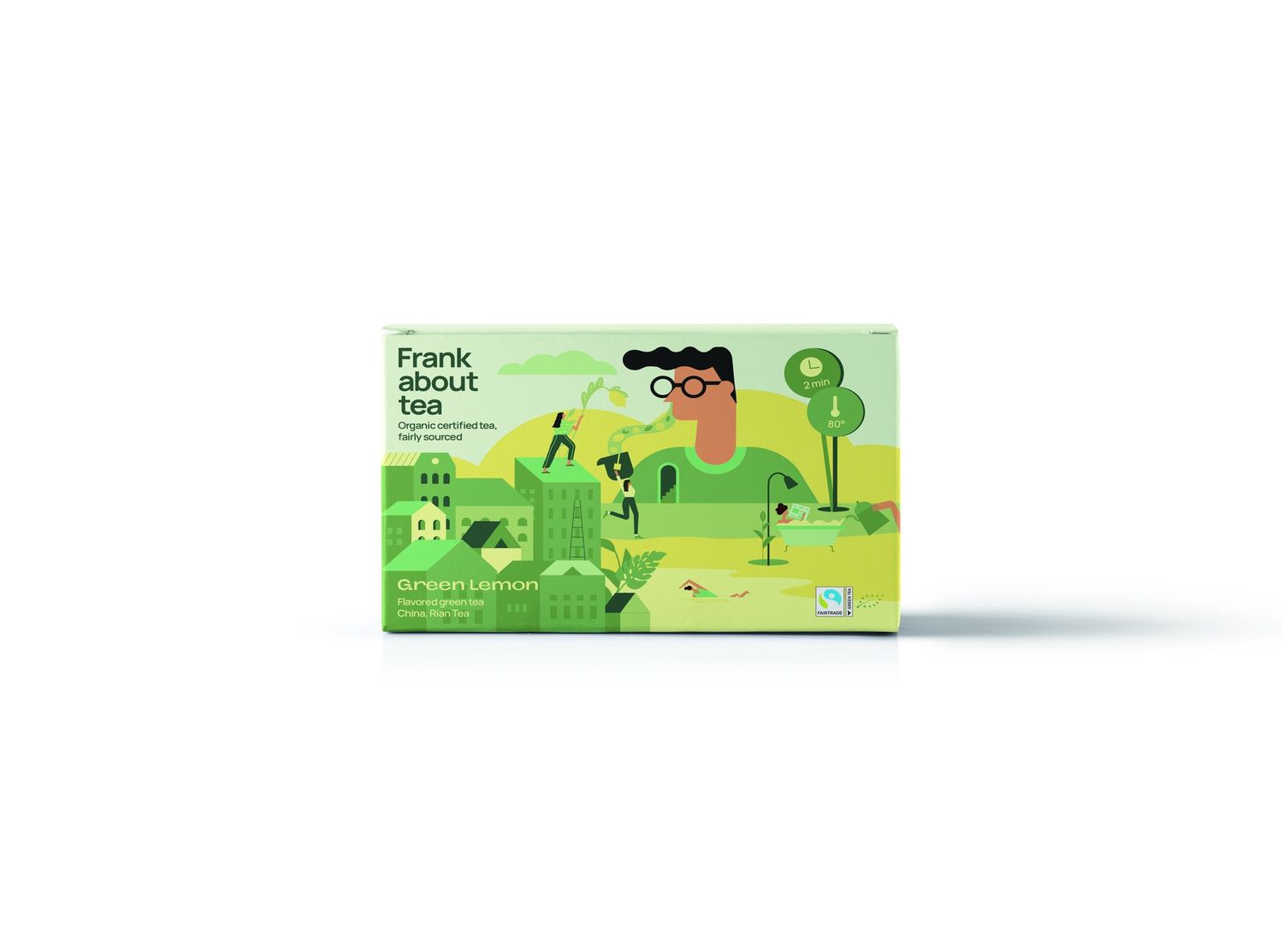 Frank about tea Green Lemon, Inhoud: Zakjes - 20 stuks