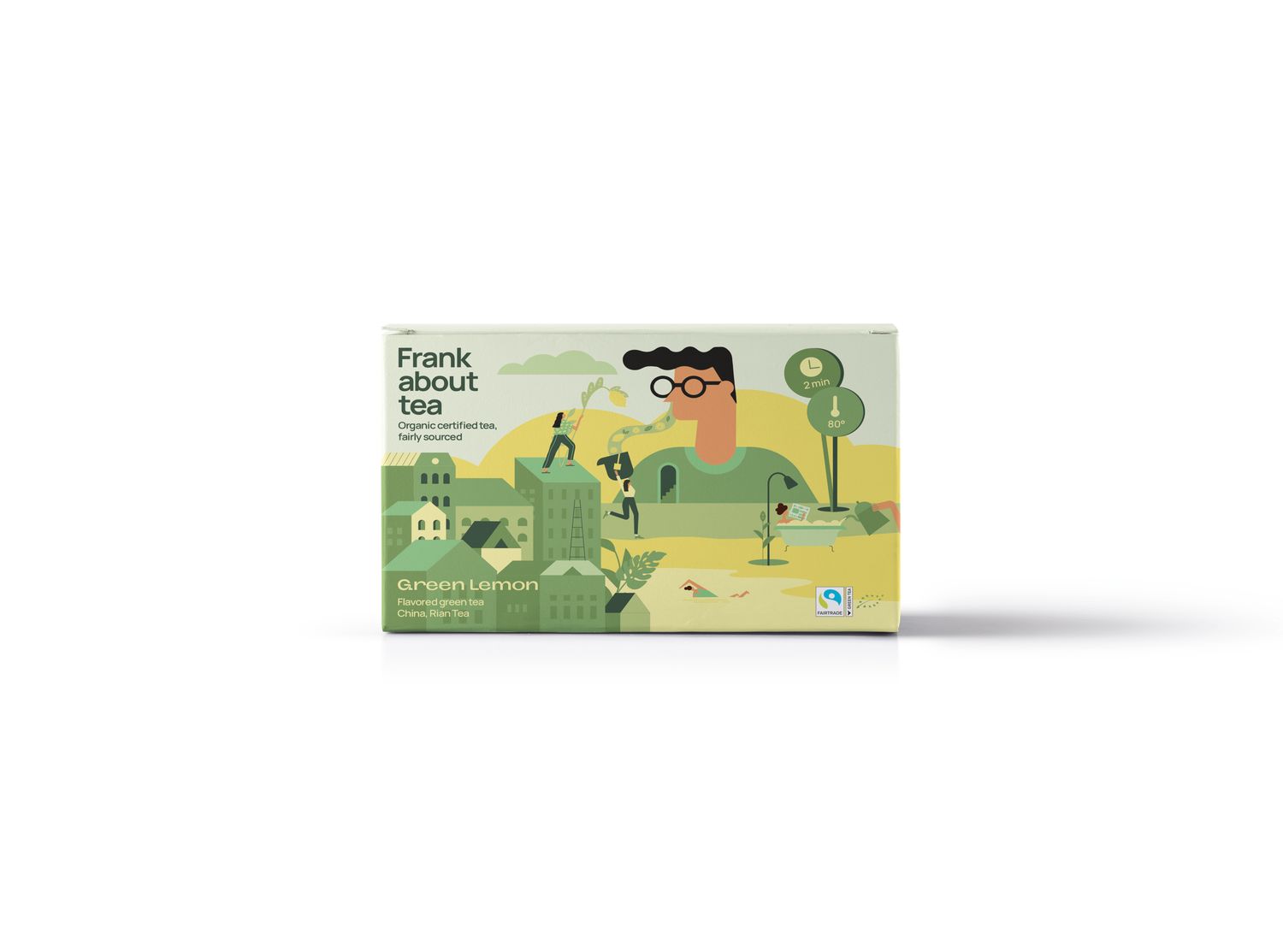 Frank about tea Green Lemon, Inhoud: Zakjes - 20 stuks