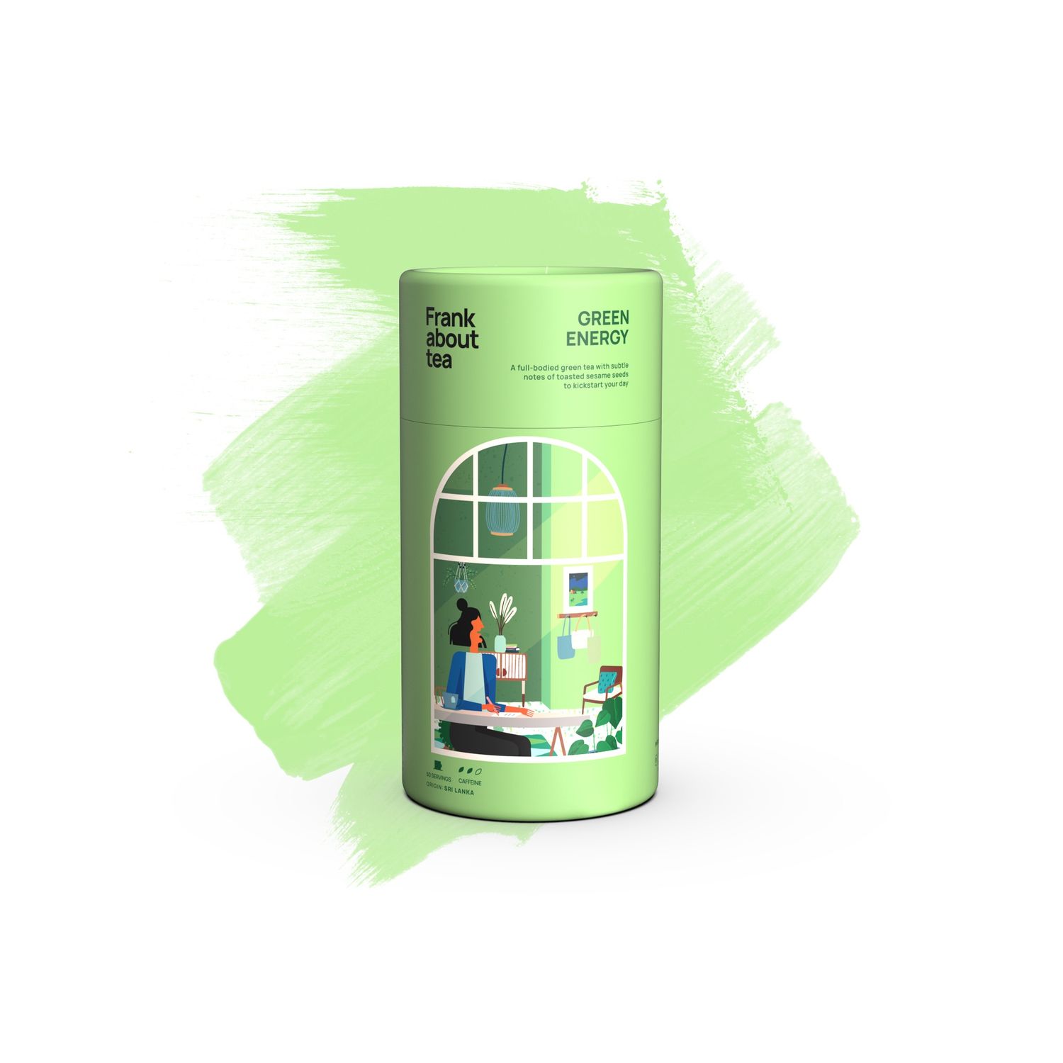 Frank about tea Green Energy, Maat: Losse thee 60 gram