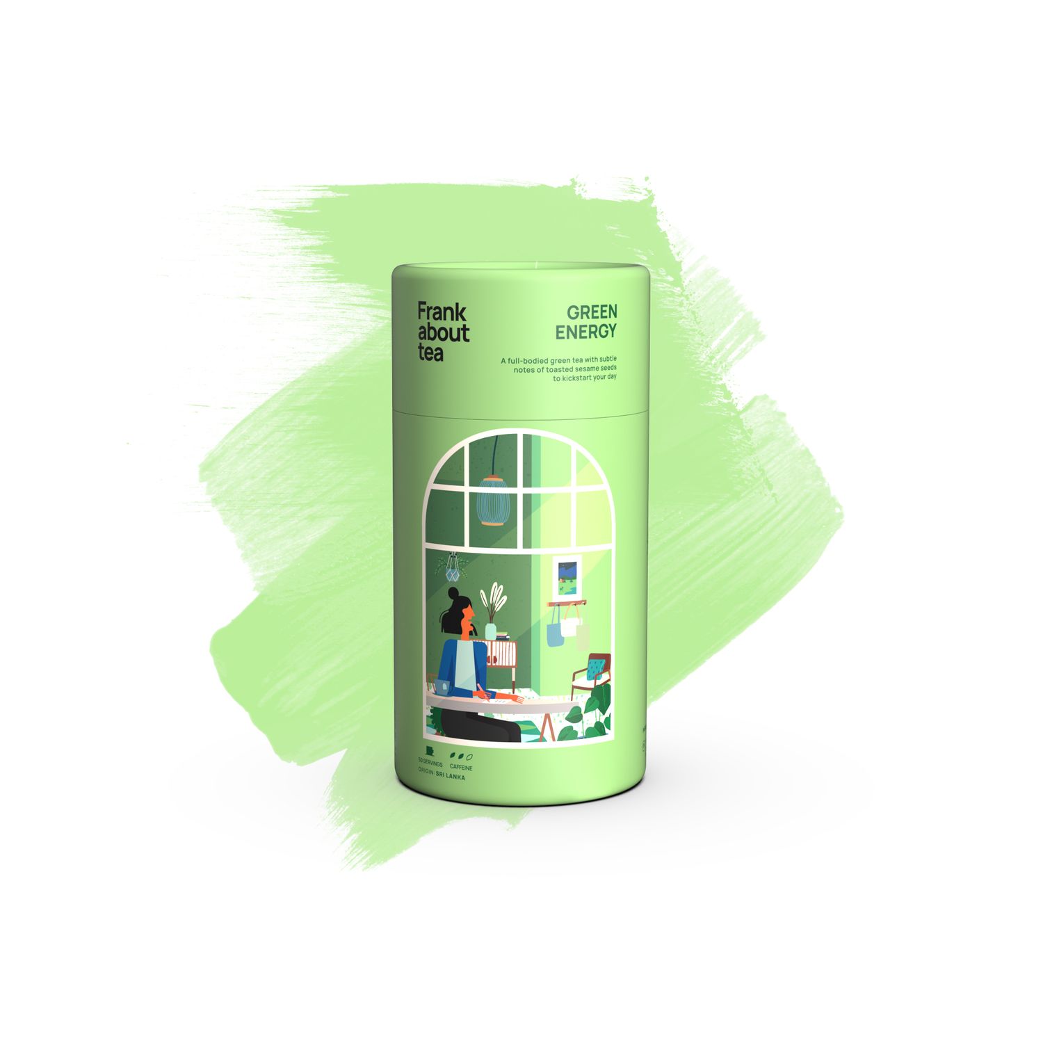 Frank about tea Green Energy, Maat: Losse thee 60 gram