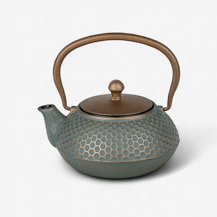 Asia Jiangxi Gietijzeren Theepot 700ml, Kleur: Blauw