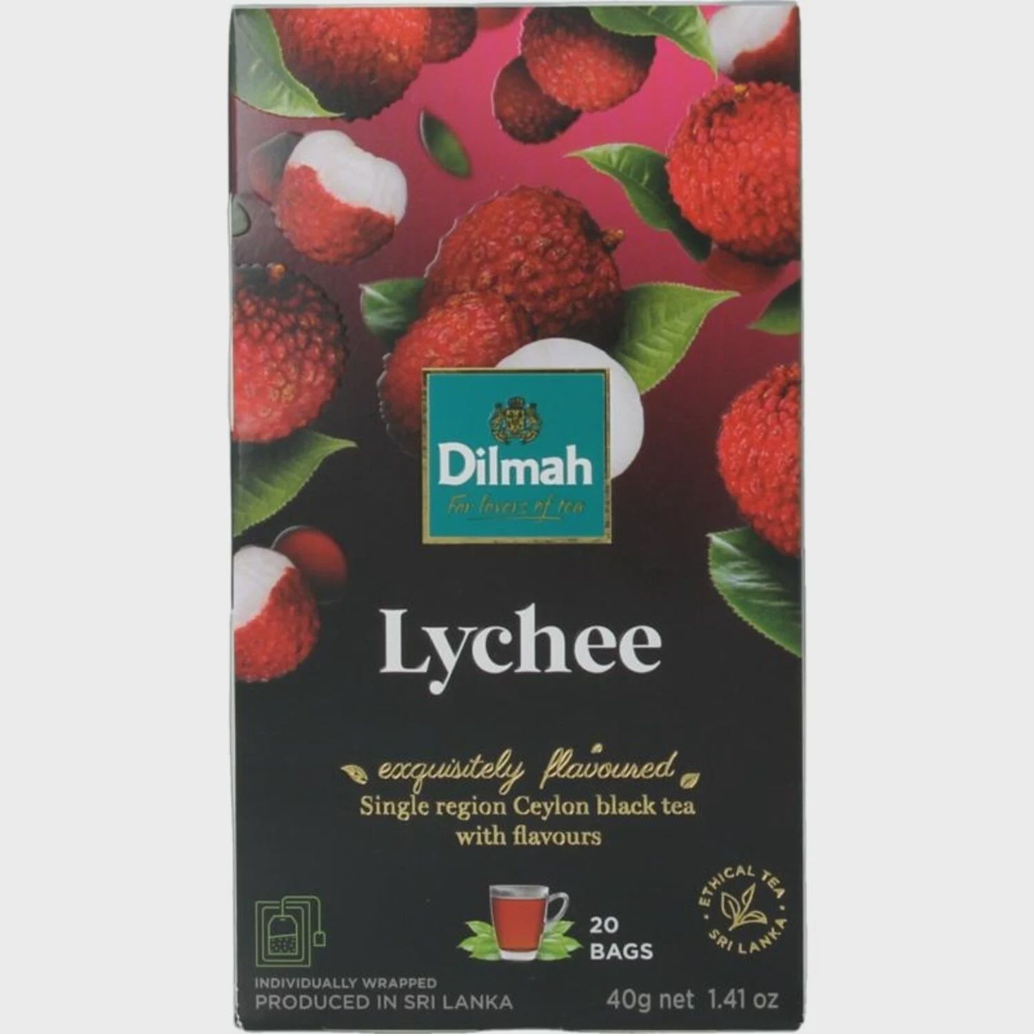 Dilmah: Lychee, Inhoud: Zakjes - 20 stuks