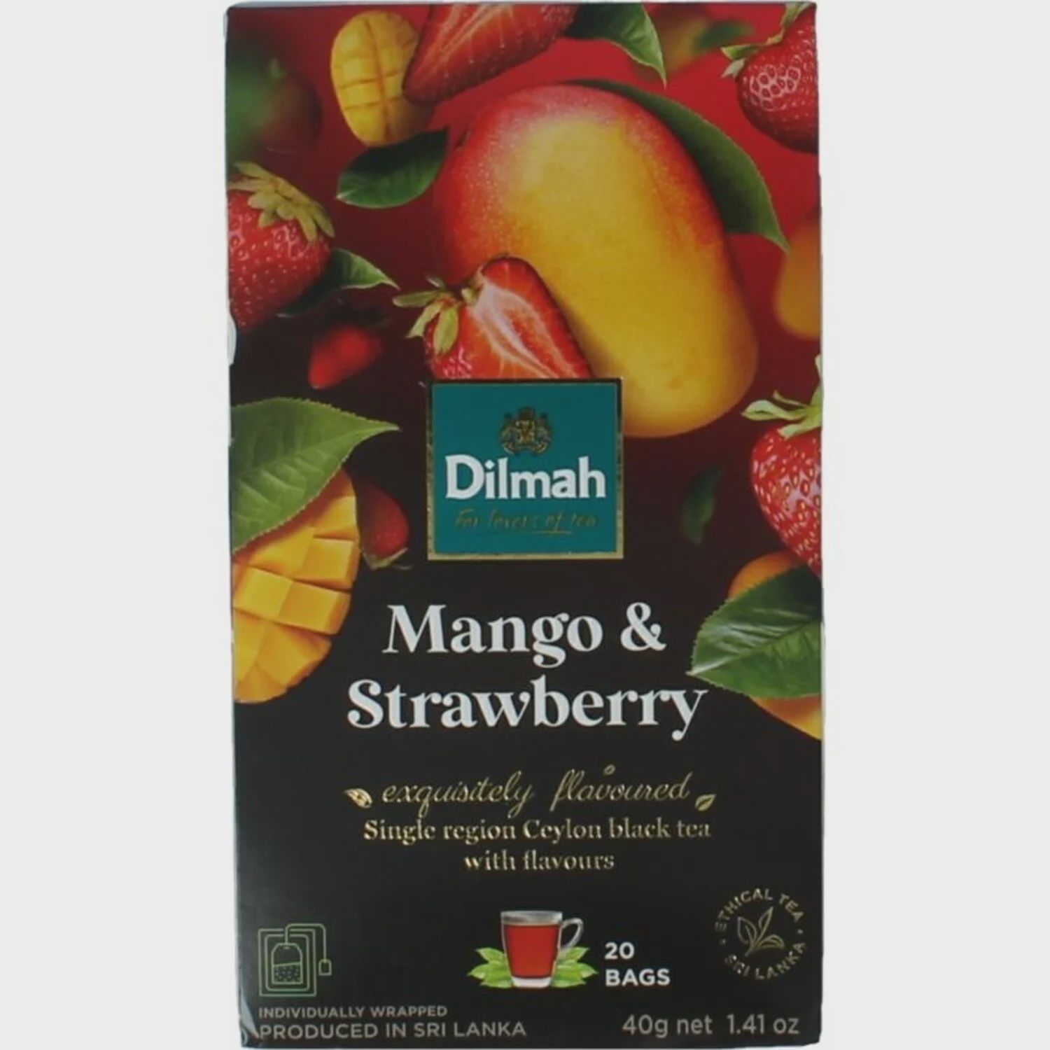 Dilmah: Mango &amp; Strawberry, Inhoud: Zakjes - 20 stuks