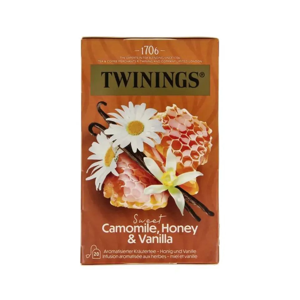 Twinings Tea: Sweet Chamomille, Honey &amp; Vanilla, Inhoud: Zakjes - 20 stuks