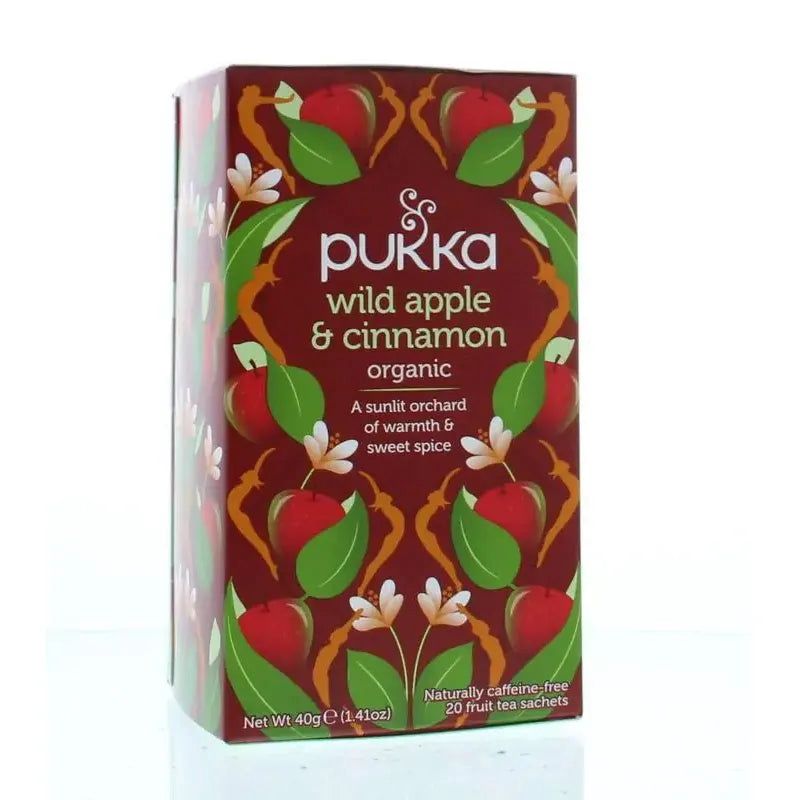 Pukka: Wild Apple &amp; Cinnamon, Inhoud: Zakjes - 20 stuks
