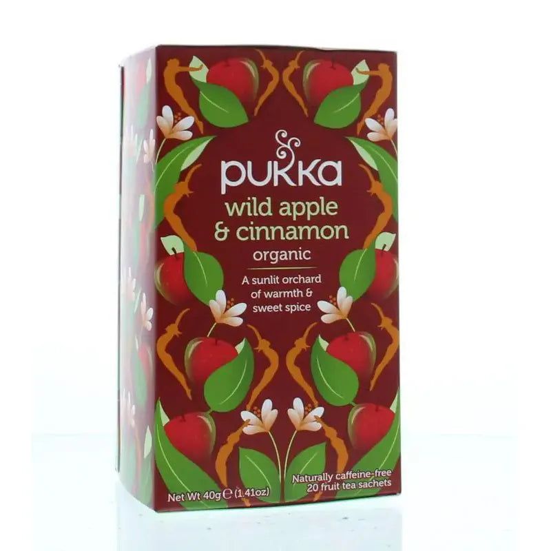 Pukka: Wild Apple &amp; Cinnamon, Inhoud: Zakjes - 20 stuks