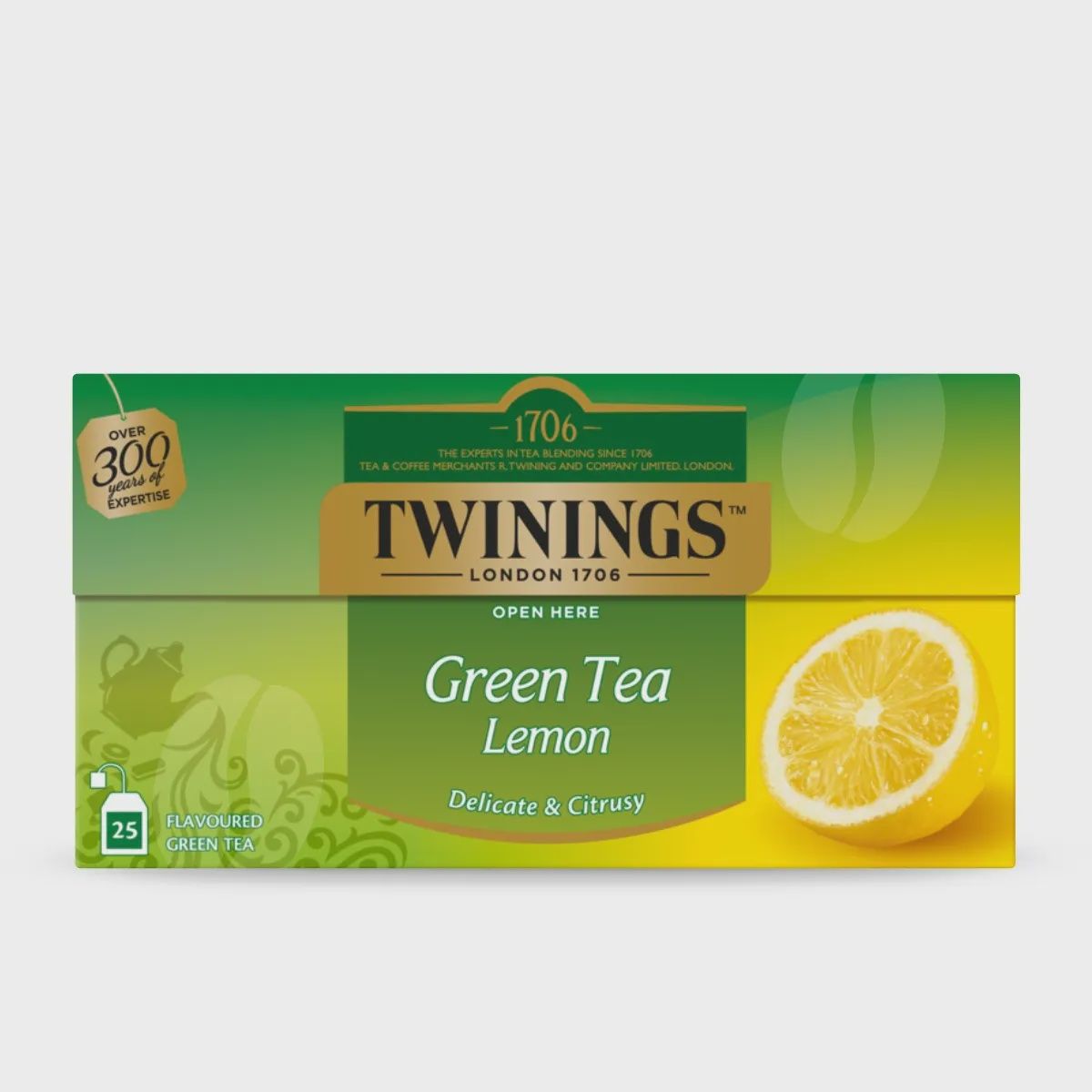 Twinings Tea: Groene Citroen, Maat: 25 theezakjes