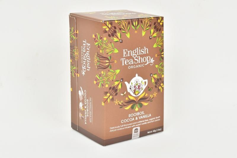 English Tea Shop: Rooibos Cocoa &amp; Vanilla, Inhoud: Zakjes - 20 stuks