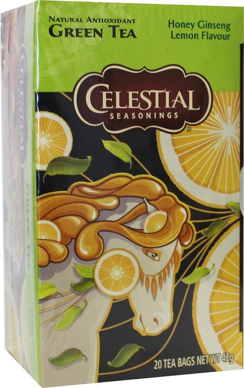 Celestial: Honey Lemon Ginseng, Inhoud: Zakjes - 20 stuks