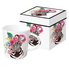 Trend Mug: Flora Zebra