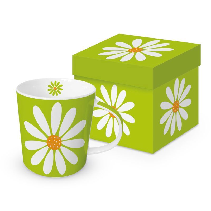 Trend Mug: Happy Flower Green