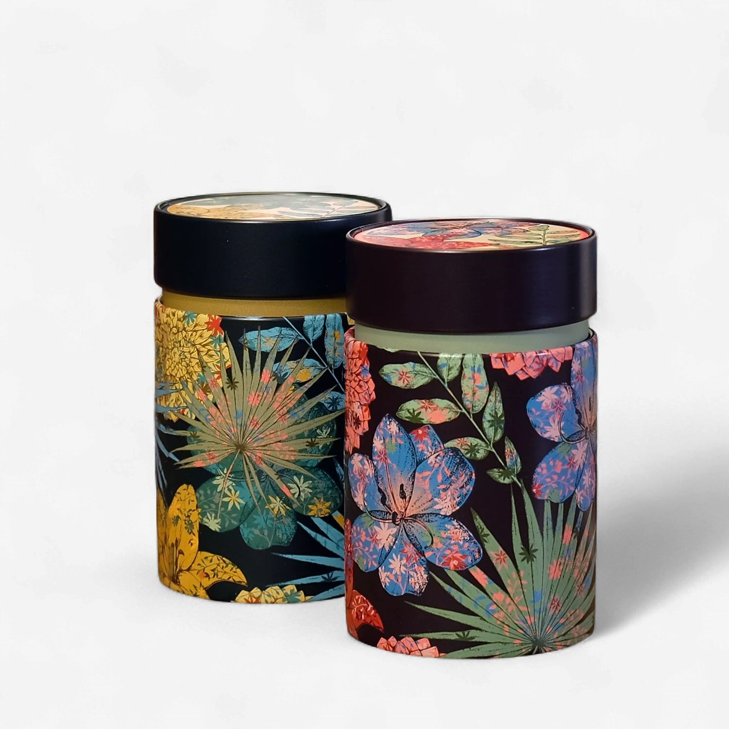 Blikje - Rustic Flower, Kleur: Rood