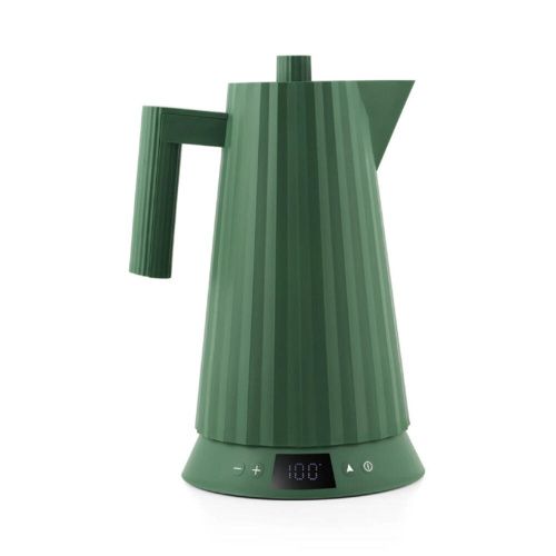 Alessi Plisse Waterkoker Temperatuur Controle 1,7L, Kleur: Groen