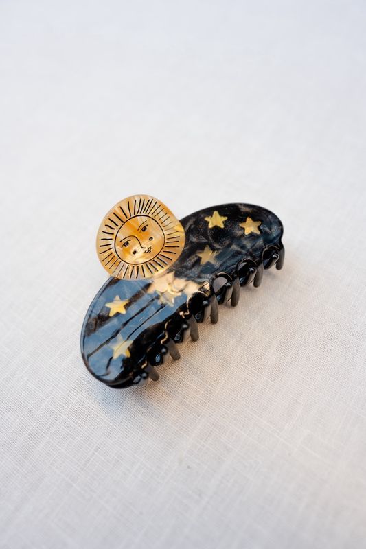Sun and Stars Hair Clip