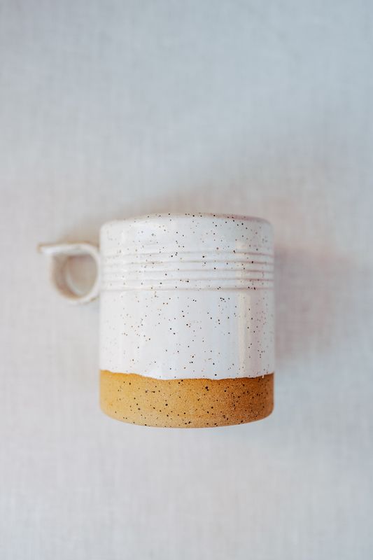 Stoneware Trigger Handle Mug