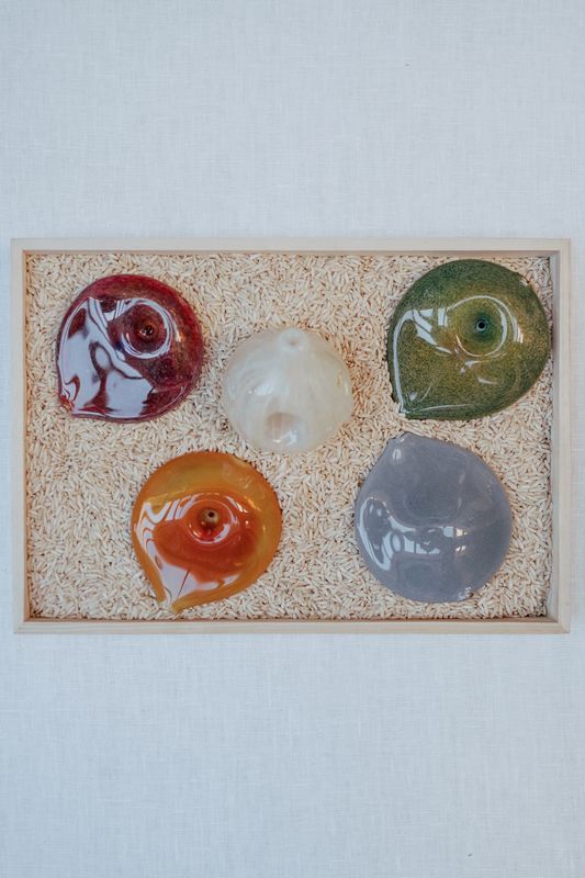 Skipping Stones Glass Pipe