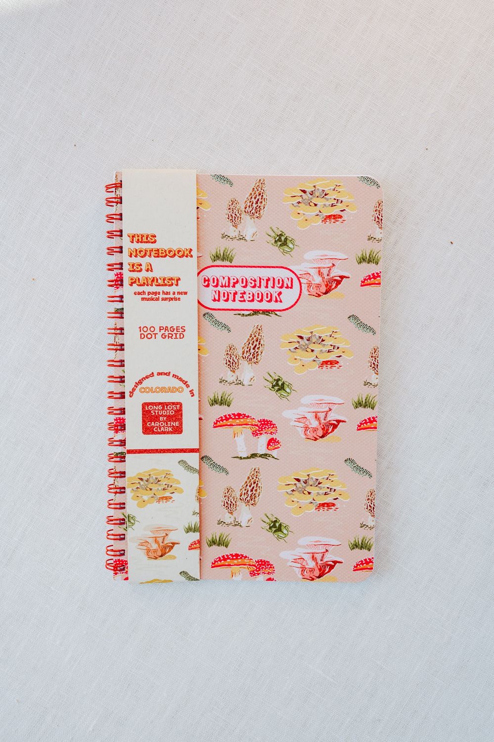 Mushroom Pattern Notebook
