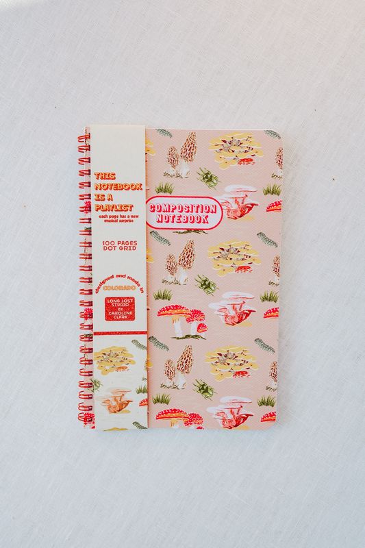 Mushroom Pattern Notebook