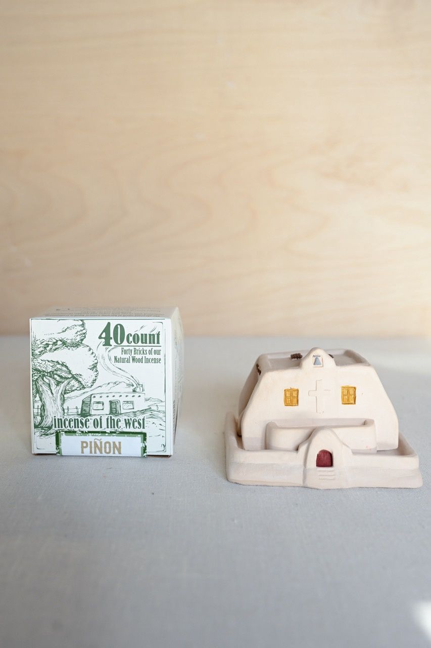 Iglesia Burner with Pinon Incense