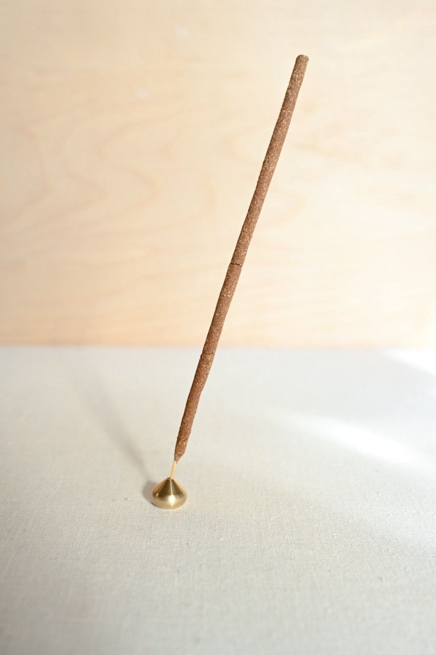 Medium Waterdrop Brass Incense Holder