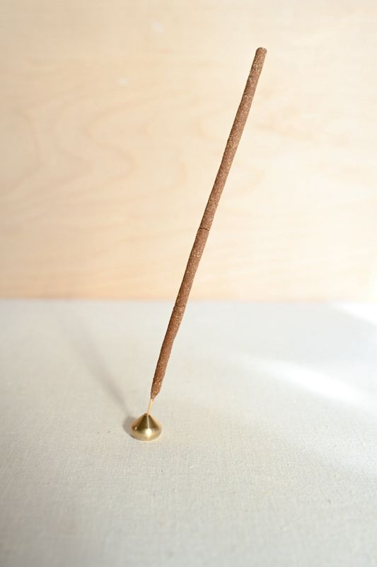 Medium Waterdrop Brass Incense Holder