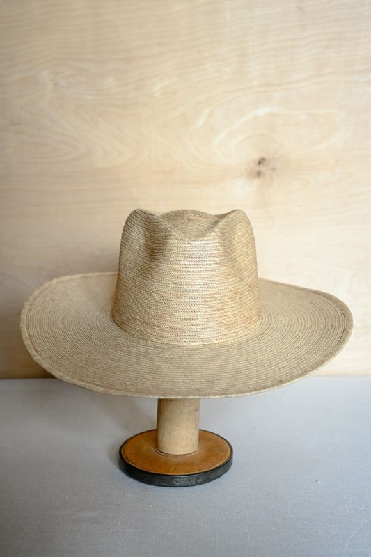 Wide Brim Palm Cowboy Hat