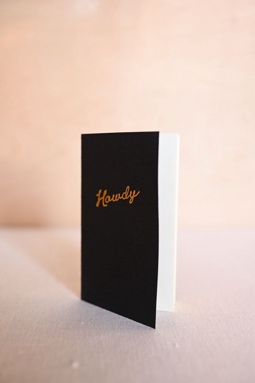 Howdy Saddle Stitch Notebook