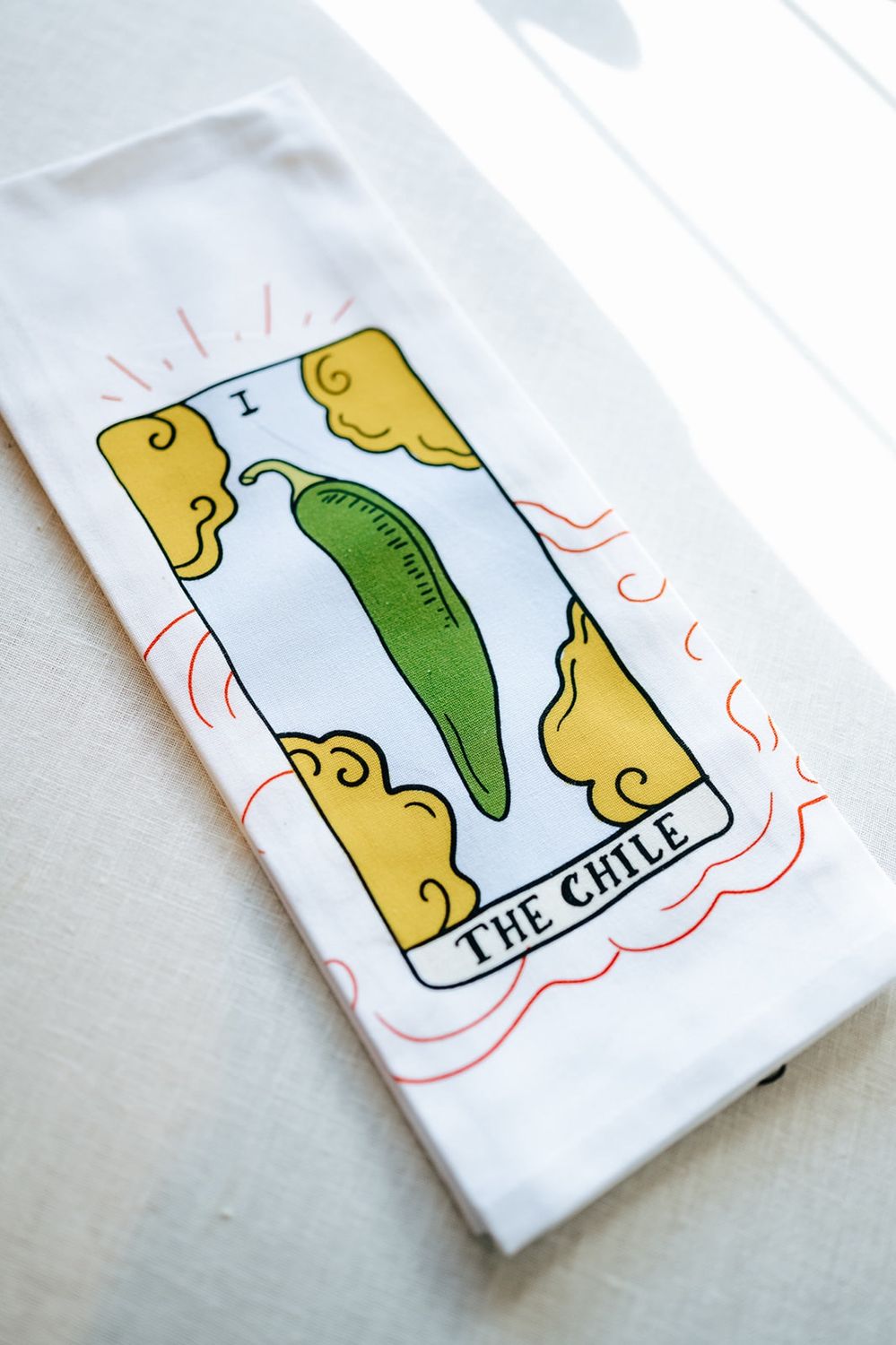 Chile Tarot Tea Towel