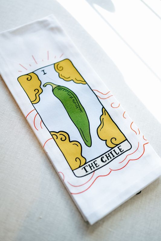 Chile Tarot Tea Towel