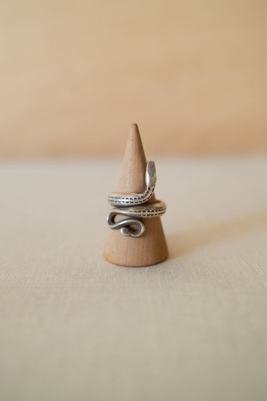 Stamped Snake Ring