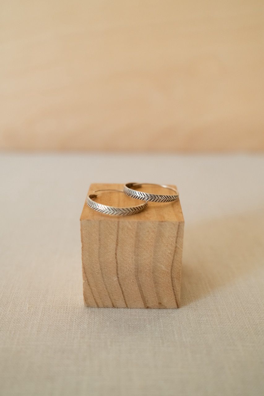Textured Hoop Earrings