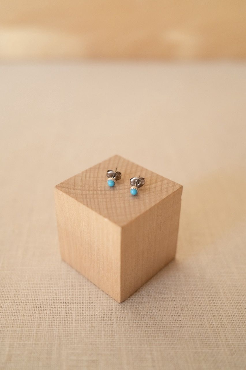 Tiny Turquoise Studs