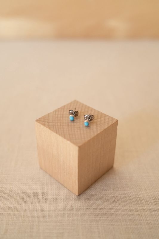 Tiny Turquoise Studs