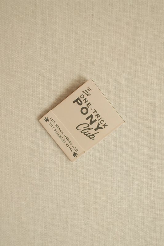 The One Trick Pony Matchbook