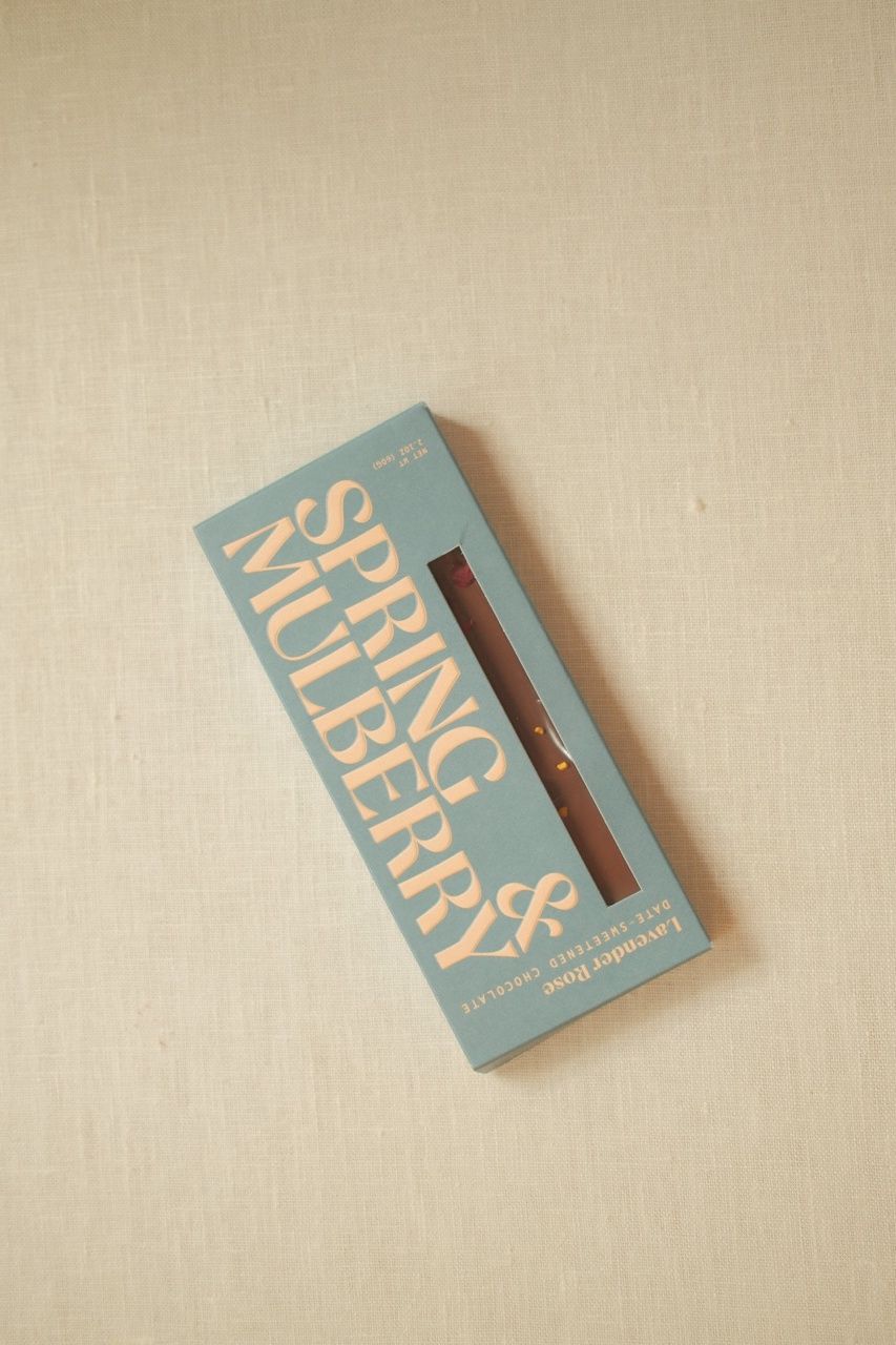 Spring and Mulberry Chocolate Bar, Style: Lavender Bee Pollen Rose Petal