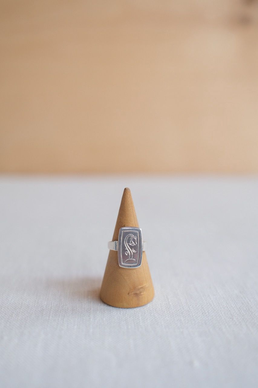 Dying Flower Signet Ring