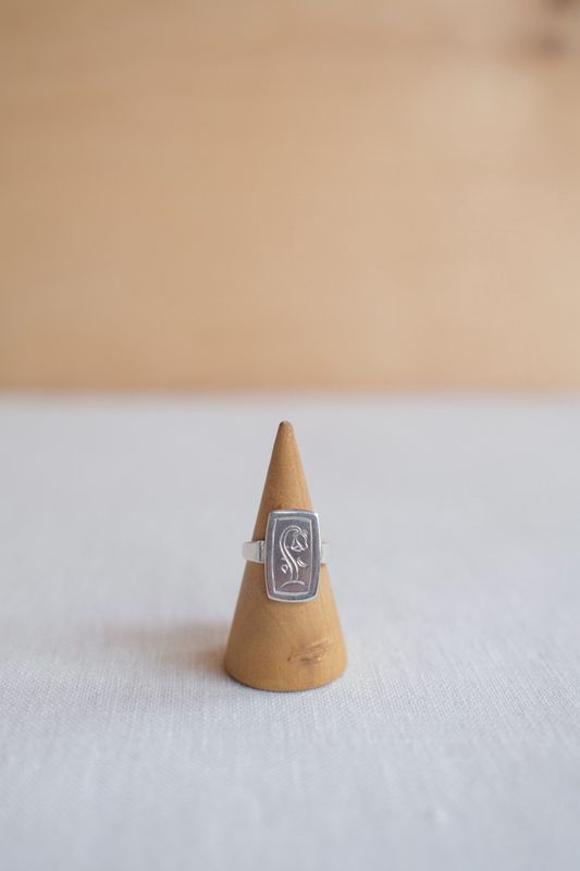 Dying Flower Signet Ring