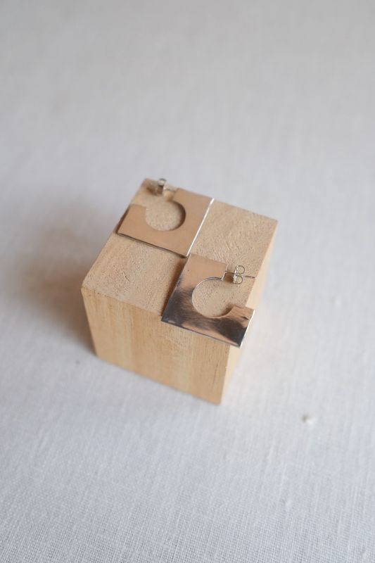 Circle Square Earrings