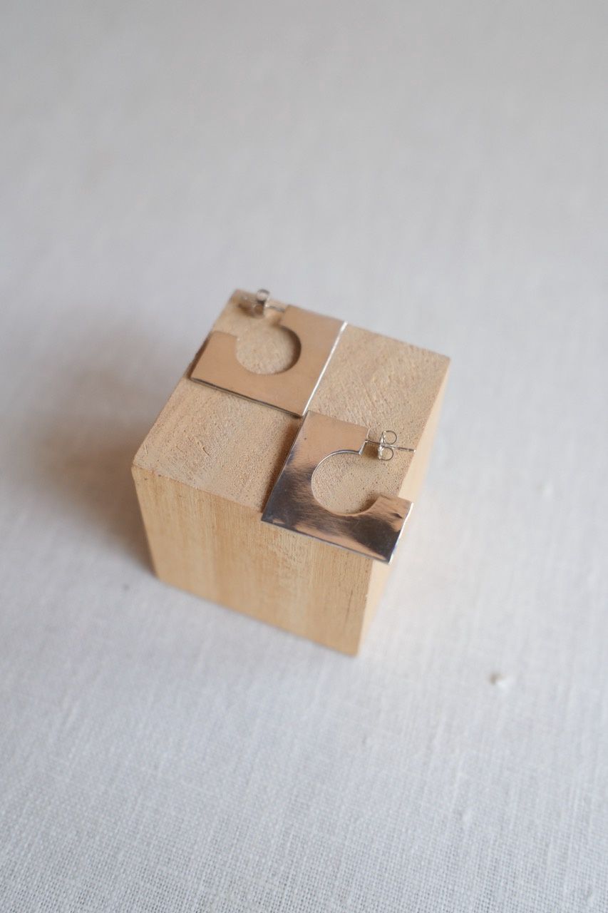 Circle Square Earrings