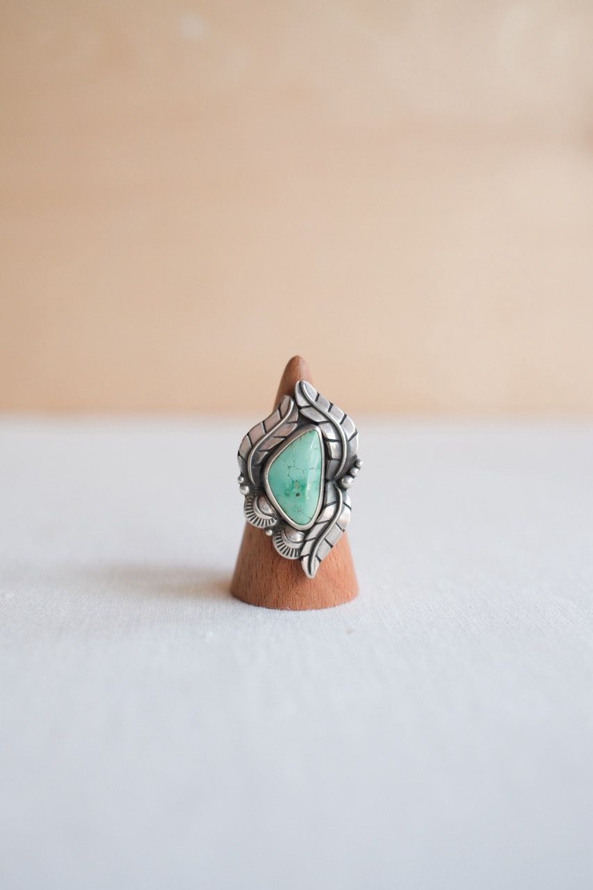 Yellow Larch Sierra Nevada Turquoise Ring