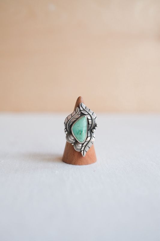 Yellow Larch Sierra Nevada Turquoise Ring