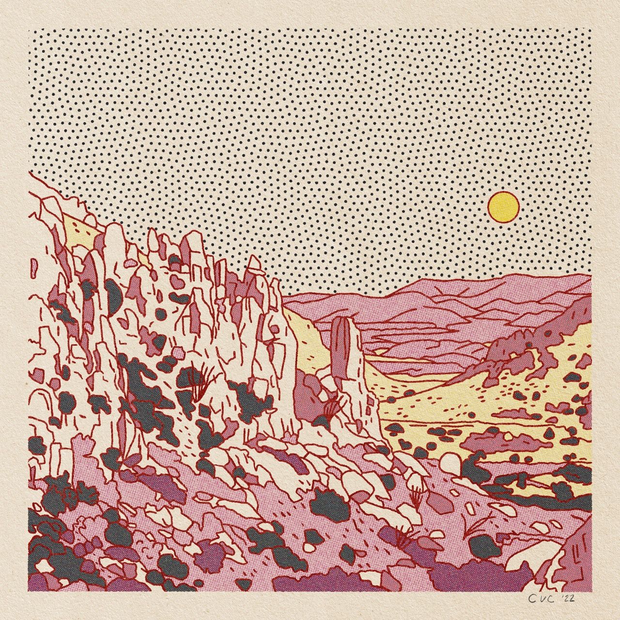 Desert Mountain Print #15