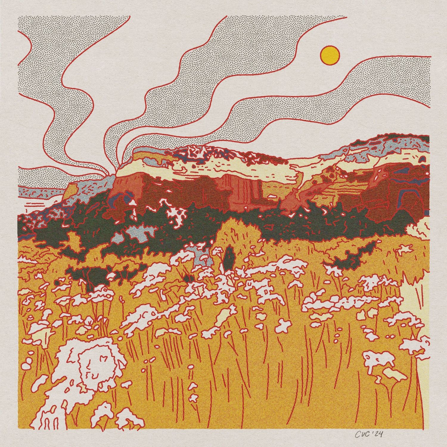 Desert Mountain Print #42
