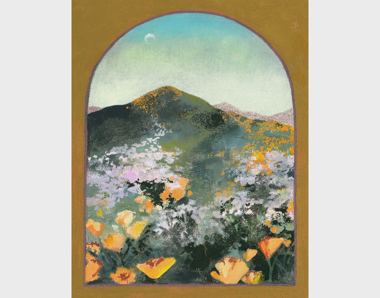 A Torch of Poppies Art Print