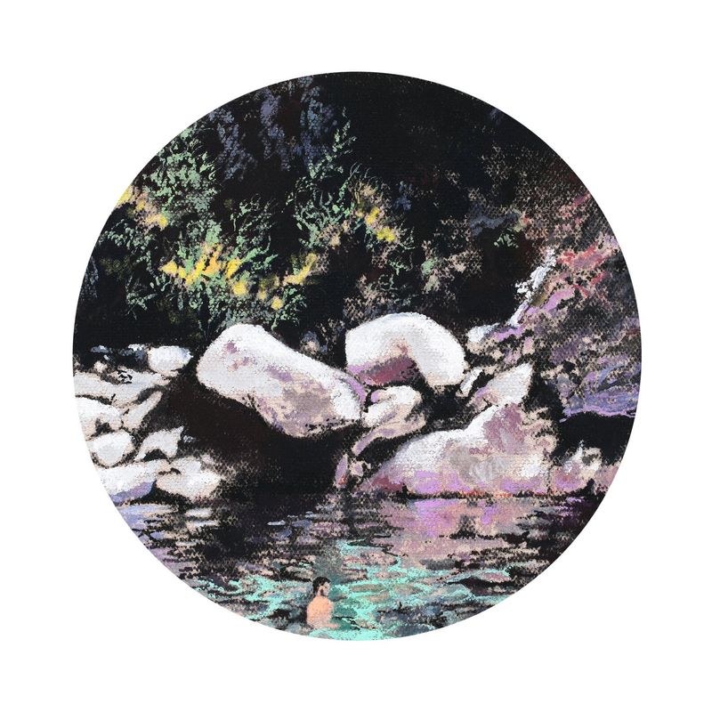 Nightswimmer Art Print 10x10
